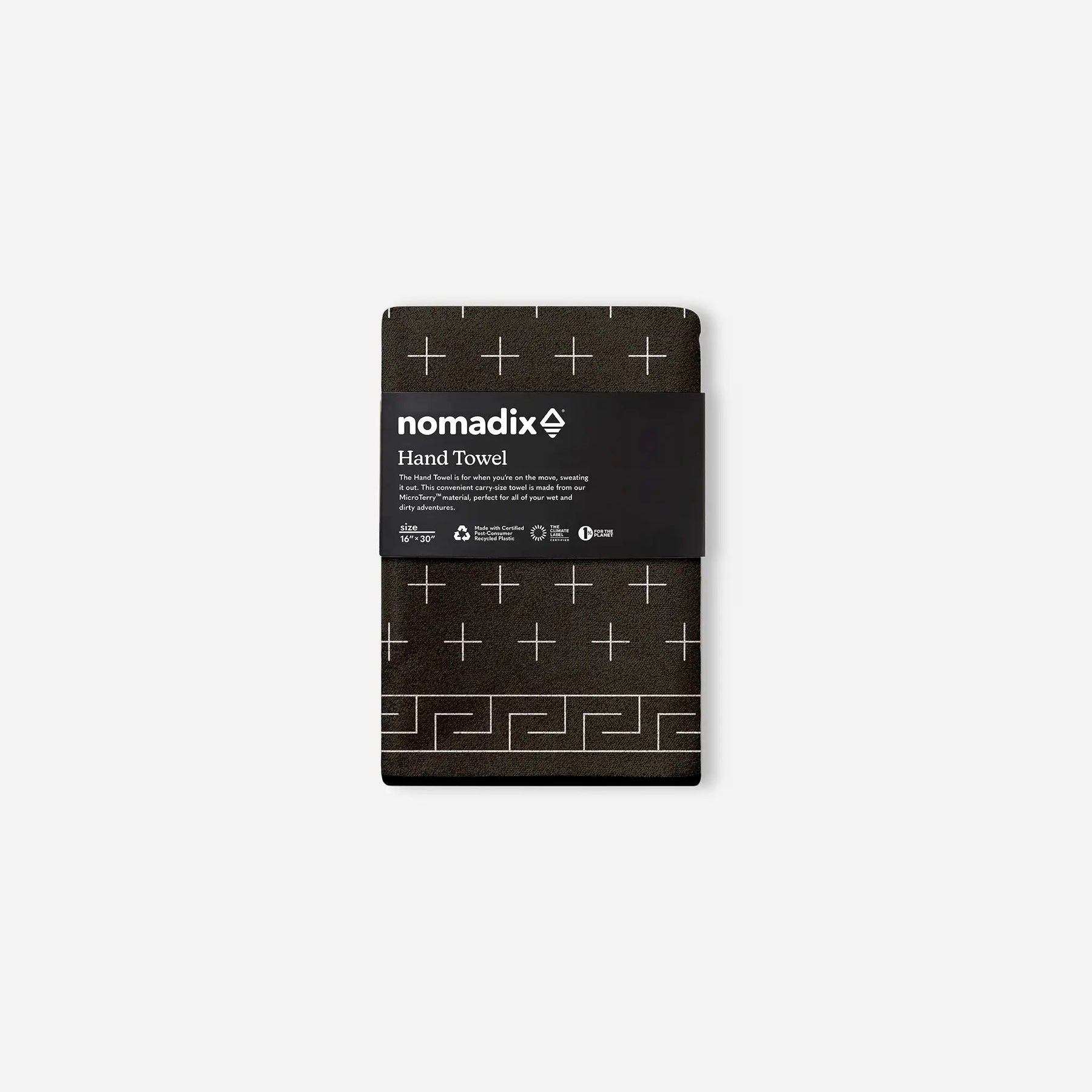 Hand Towel: Barton Black Nomadix