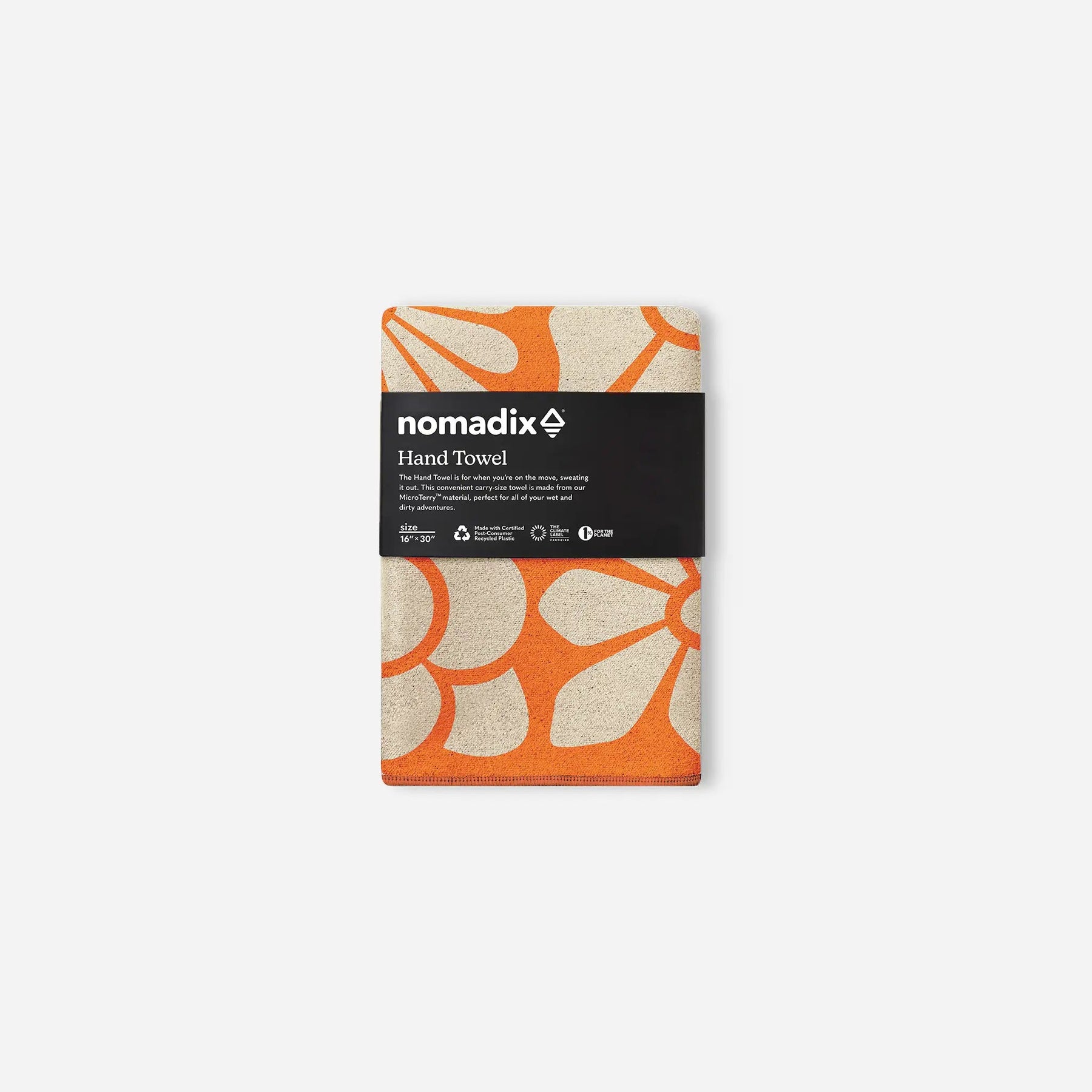 Hand Towel: Big Flowers Expedition Orange Nomadix