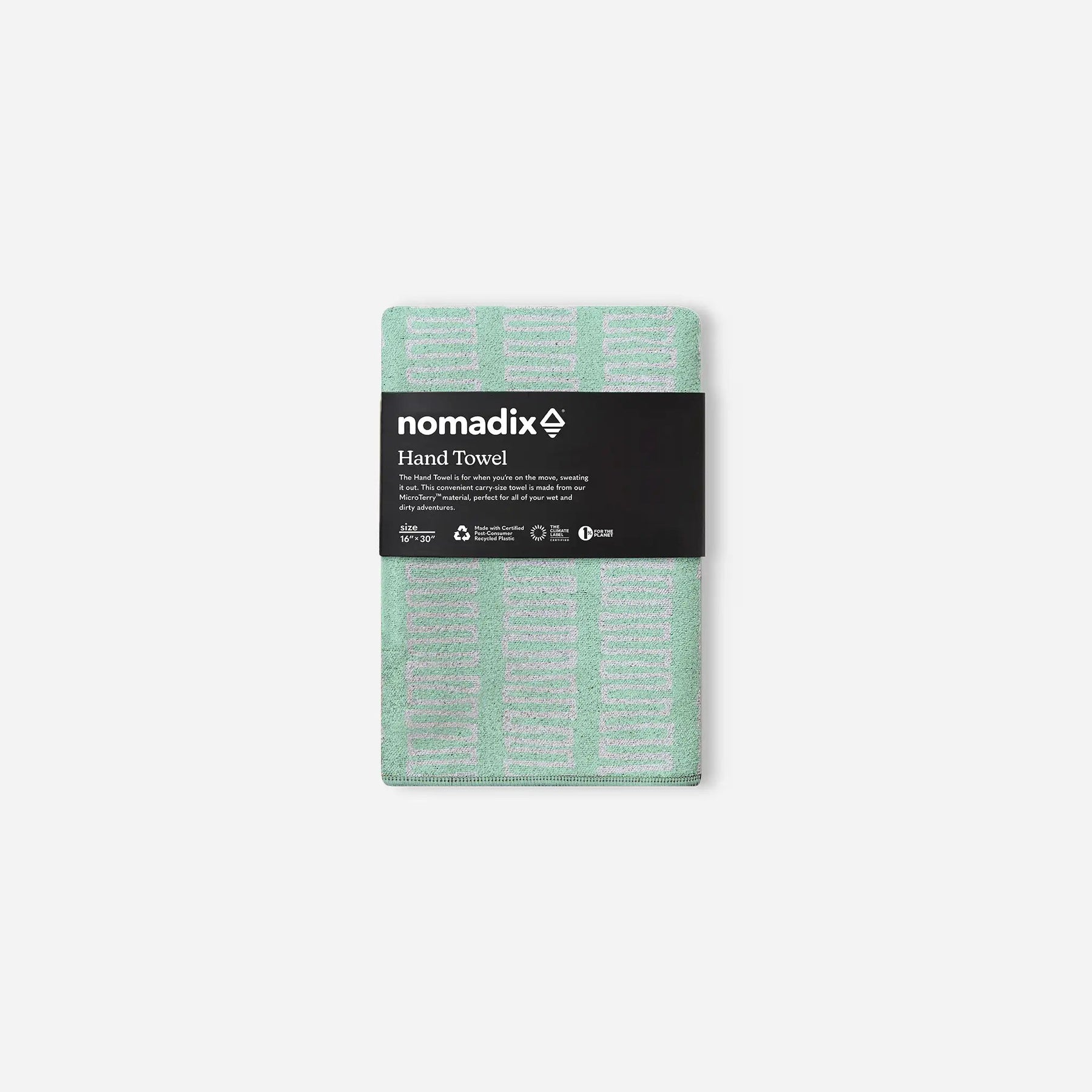 Hand Towel: Switchback Seafoam Green Nomadix