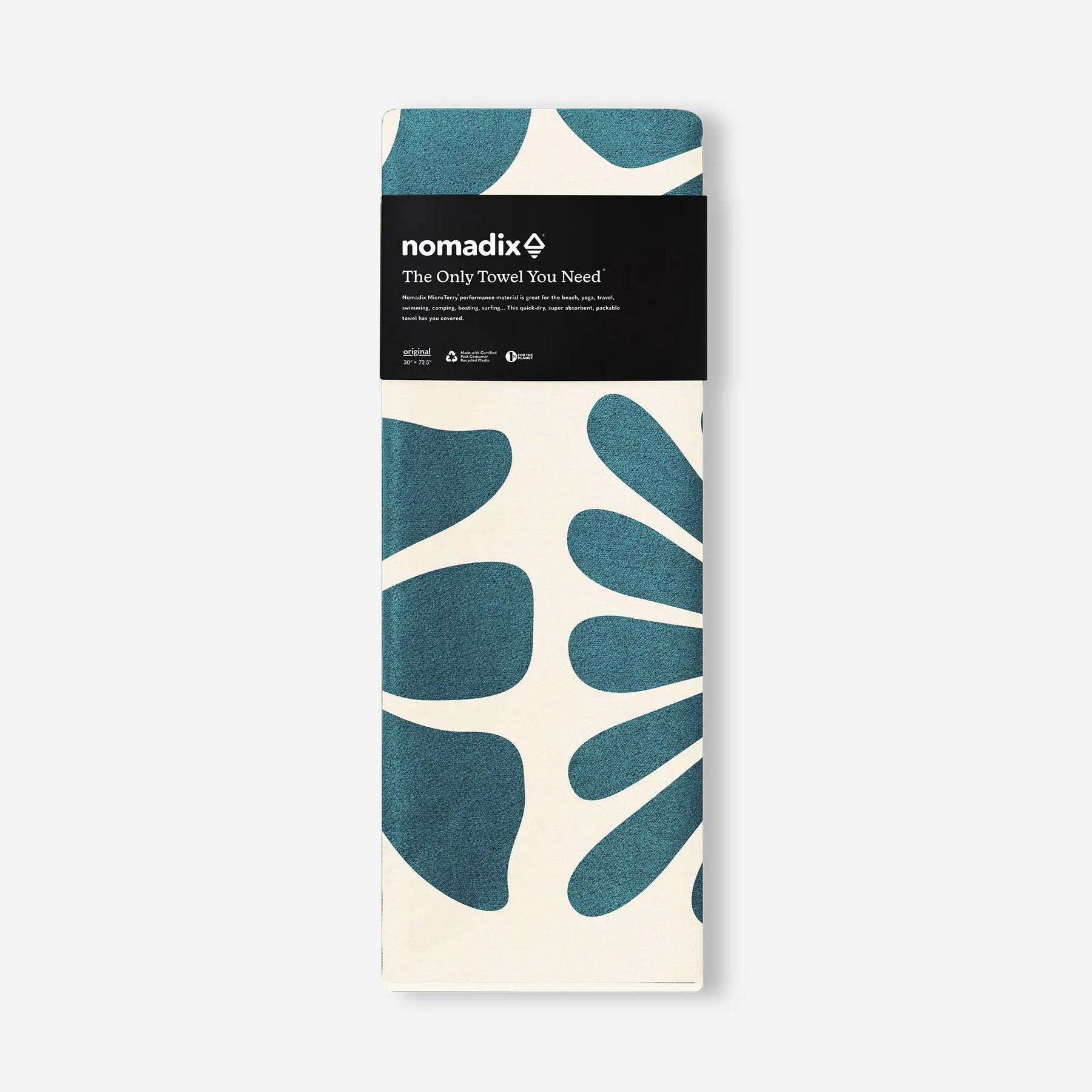 Original Towel: Big Flowers Teal Ocean Nomadix