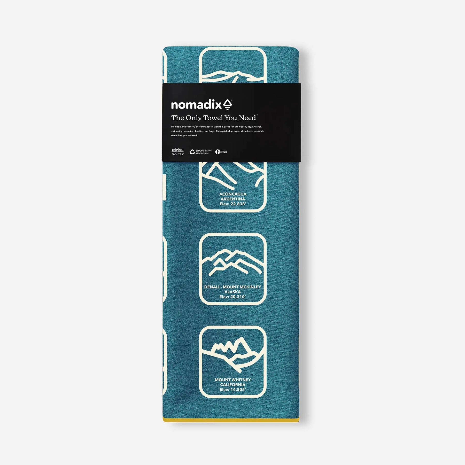 Original Towel: Peaks of the World Teal Ocean Nomadix