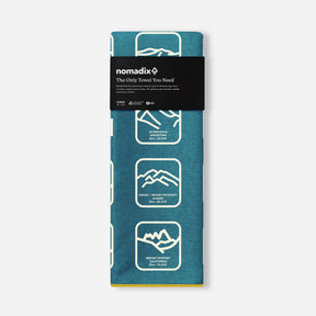 Original Towel: Peaks of the World Teal Ocean Nomadix