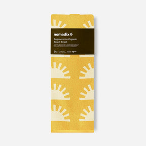 Organic Beach Towel: Sunshine Amber Sun Nomadix