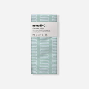 Ultralight Towel: Switchback Seafoam Green Nomadix
