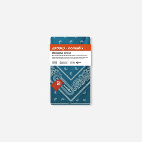Bandana Towel: Paisley Teal Ocean (Nomadix x Brooks) Nomadix