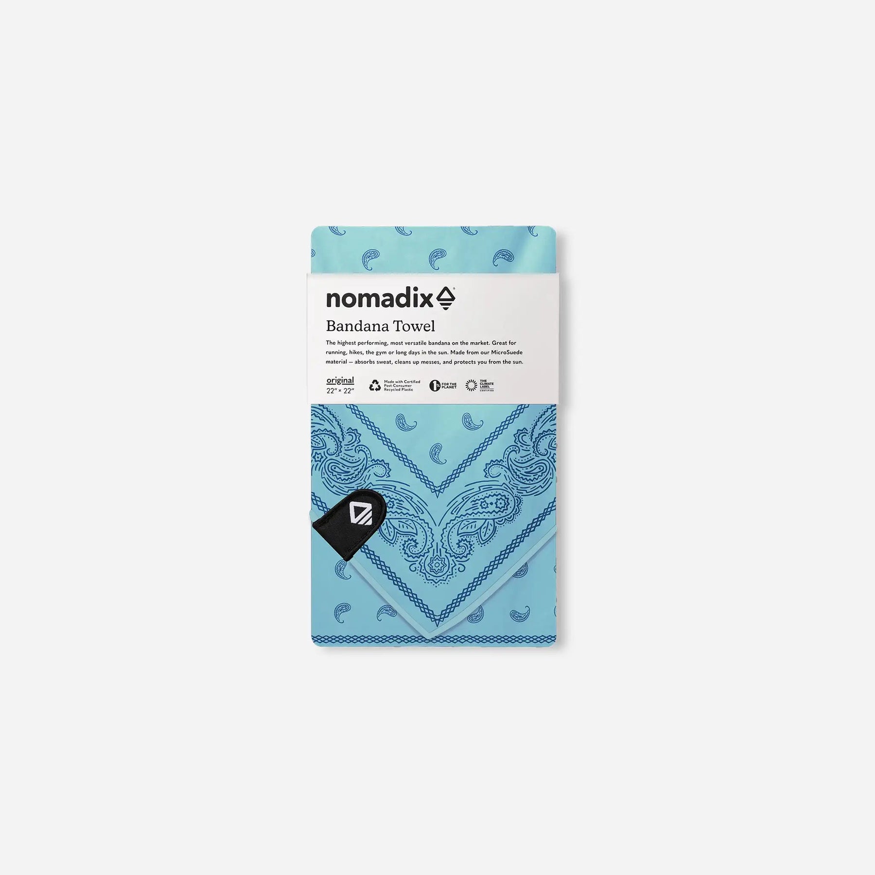 Bandana Towel: Paisley Seafoam Green Nomadix