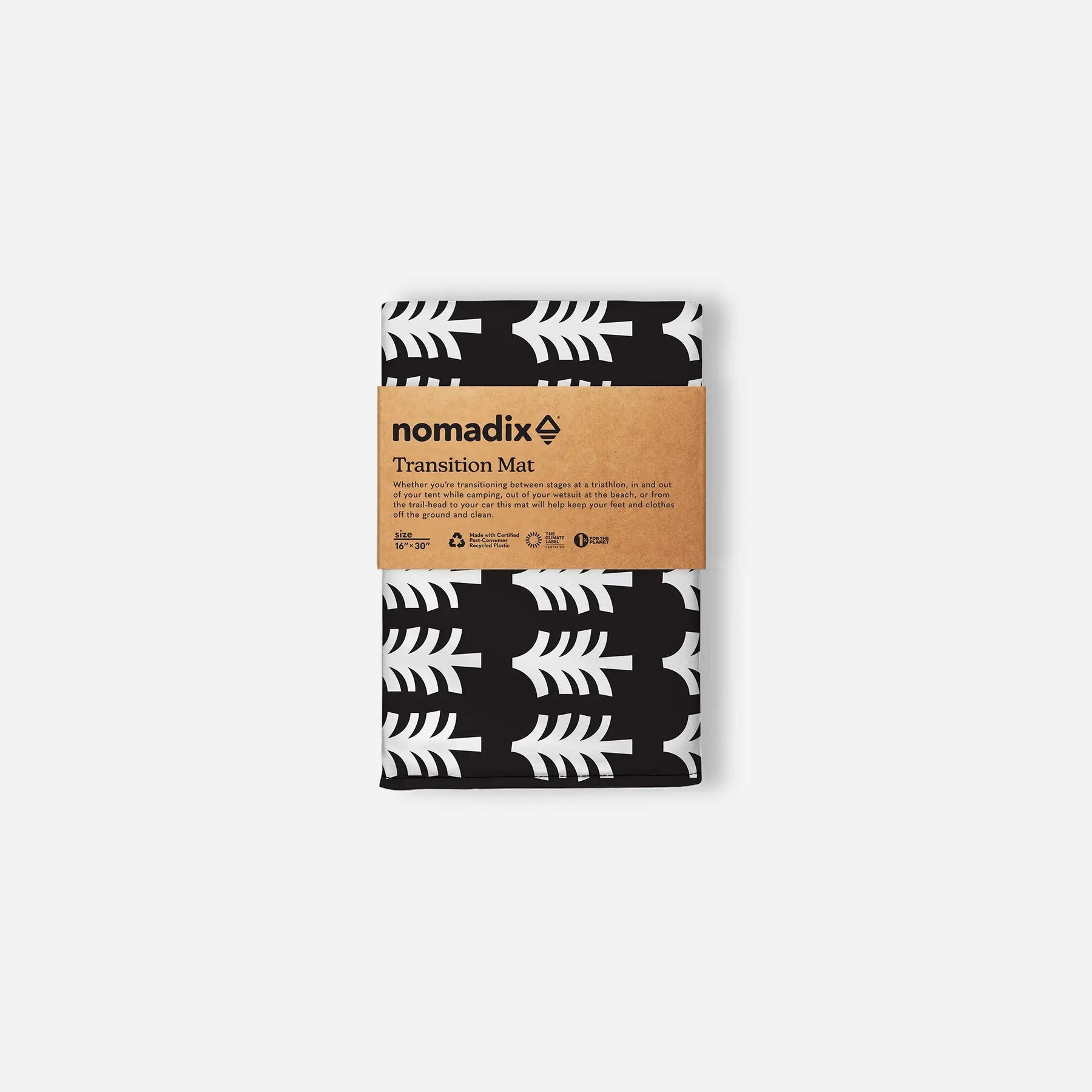 Transition Mat: Fresh Pines Black and Tan Nomadix
