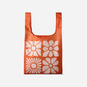 Pocket Tote: Big Flowers Expedition Orange Nomadix
