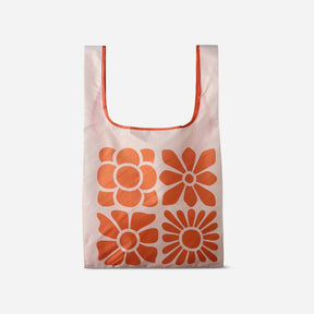 Pocket Tote: Big Flowers Expedition Orange Nomadix