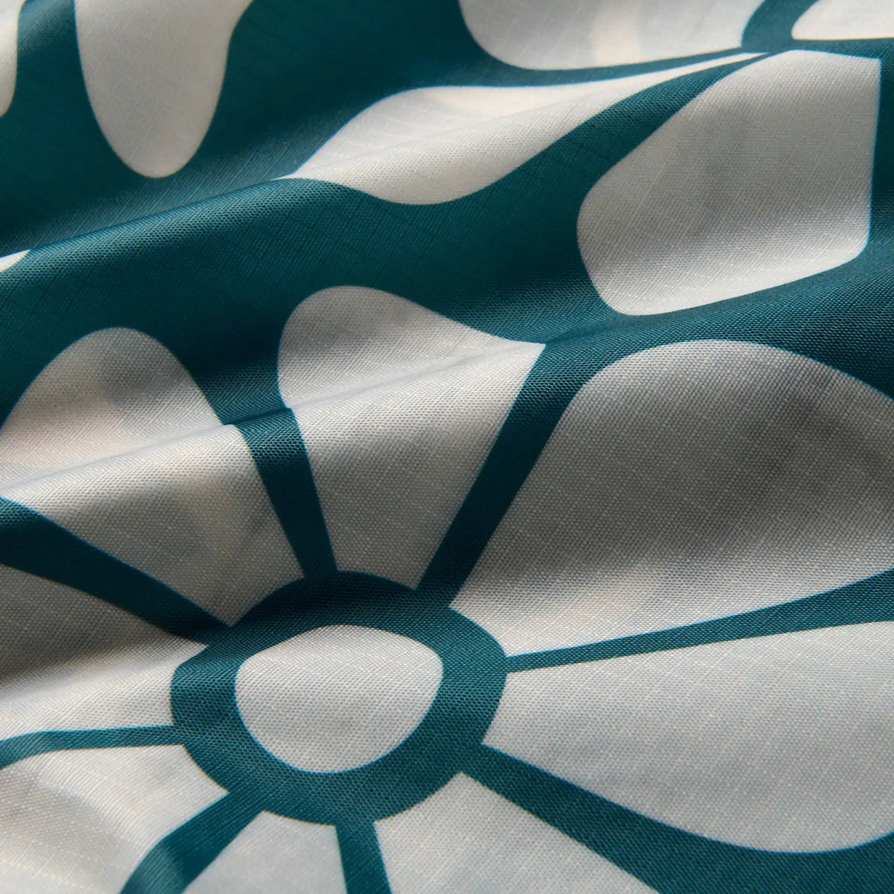 Pocket Tote: Big Flowers Teal Ocean Nomadix