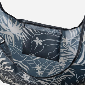 Pocket Tote: Retro Palms Black Nomadix