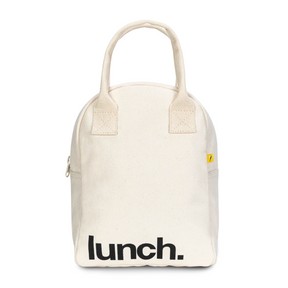 Organic Cotton Zipper Lunch Bag