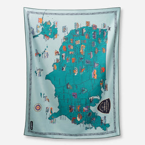 Blanket Towel: National Parks and Monuments Map Nomadix
