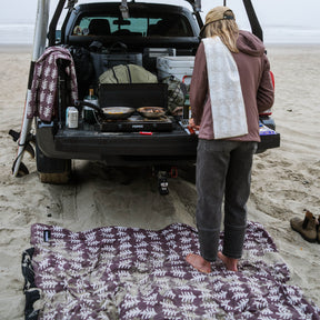 Festival Blanket: Fresh Pines Burgundy Beige Nomadix