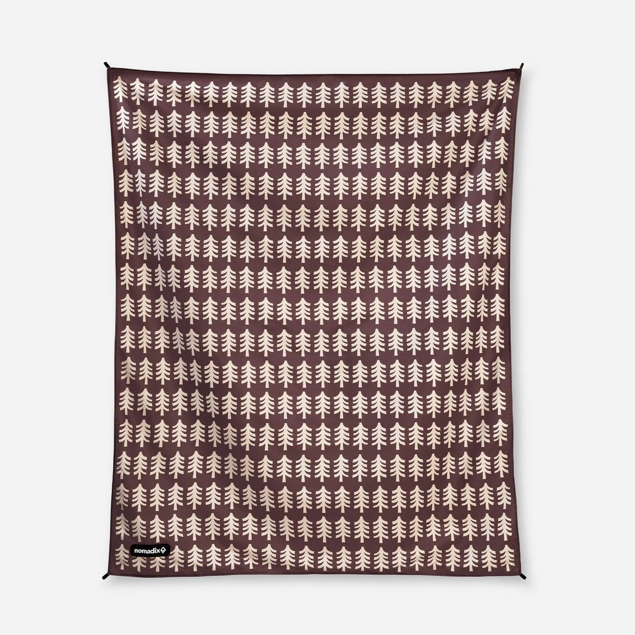 Festival Blanket: Fresh Pines Burgundy Beige