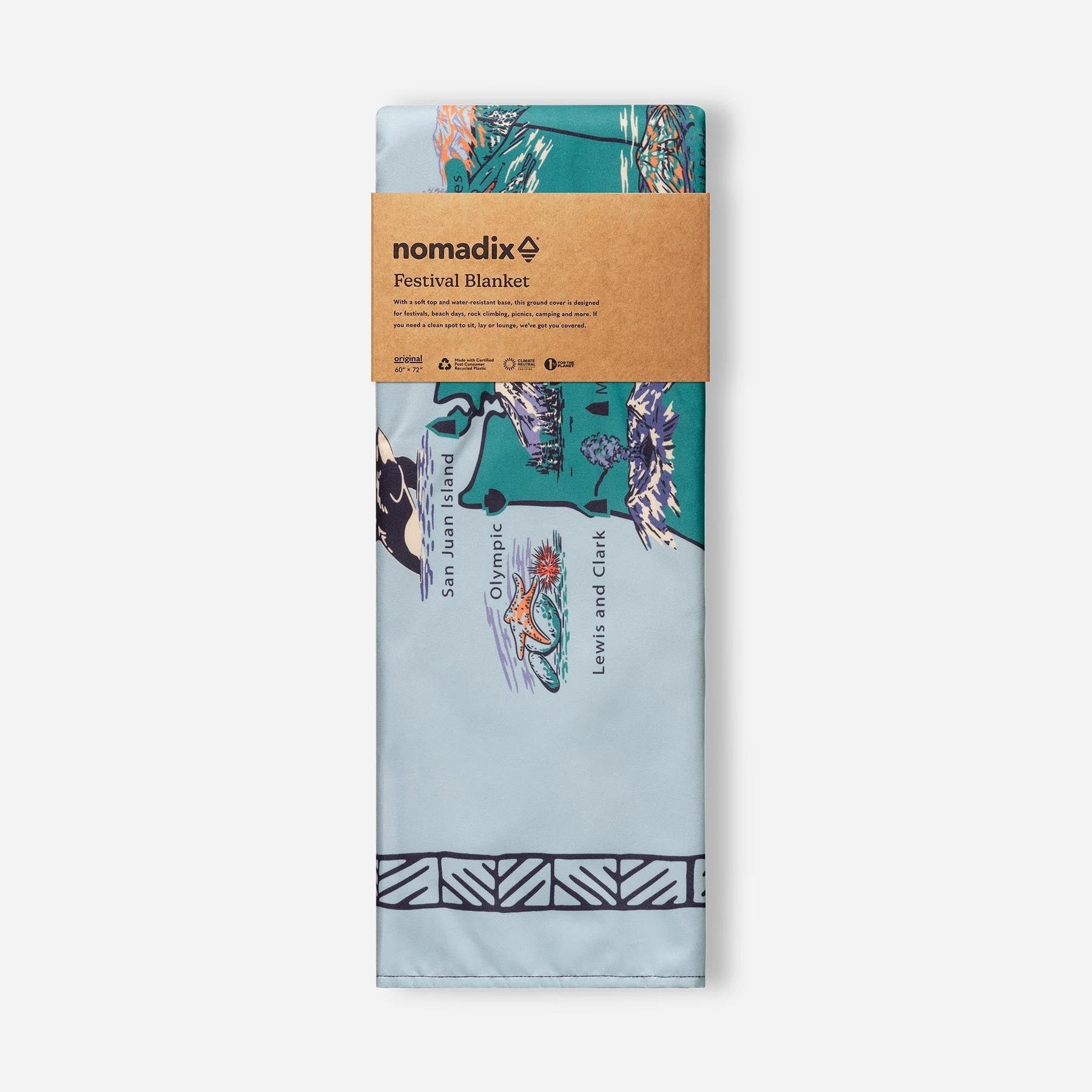 Festival Blanket: National Parks and Monuments Map Nomadix