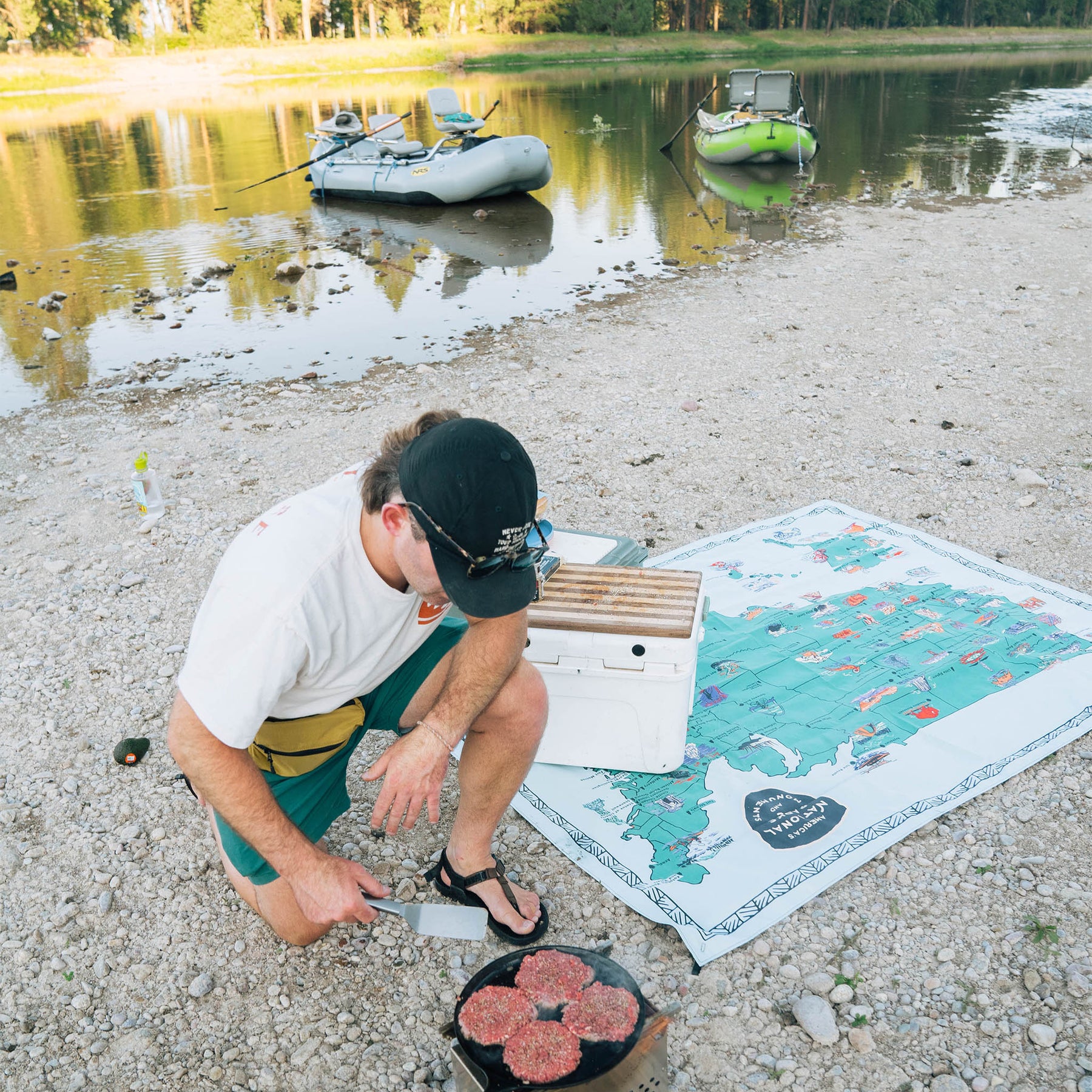Festival Blanket: National Parks and Monuments Map Nomadix