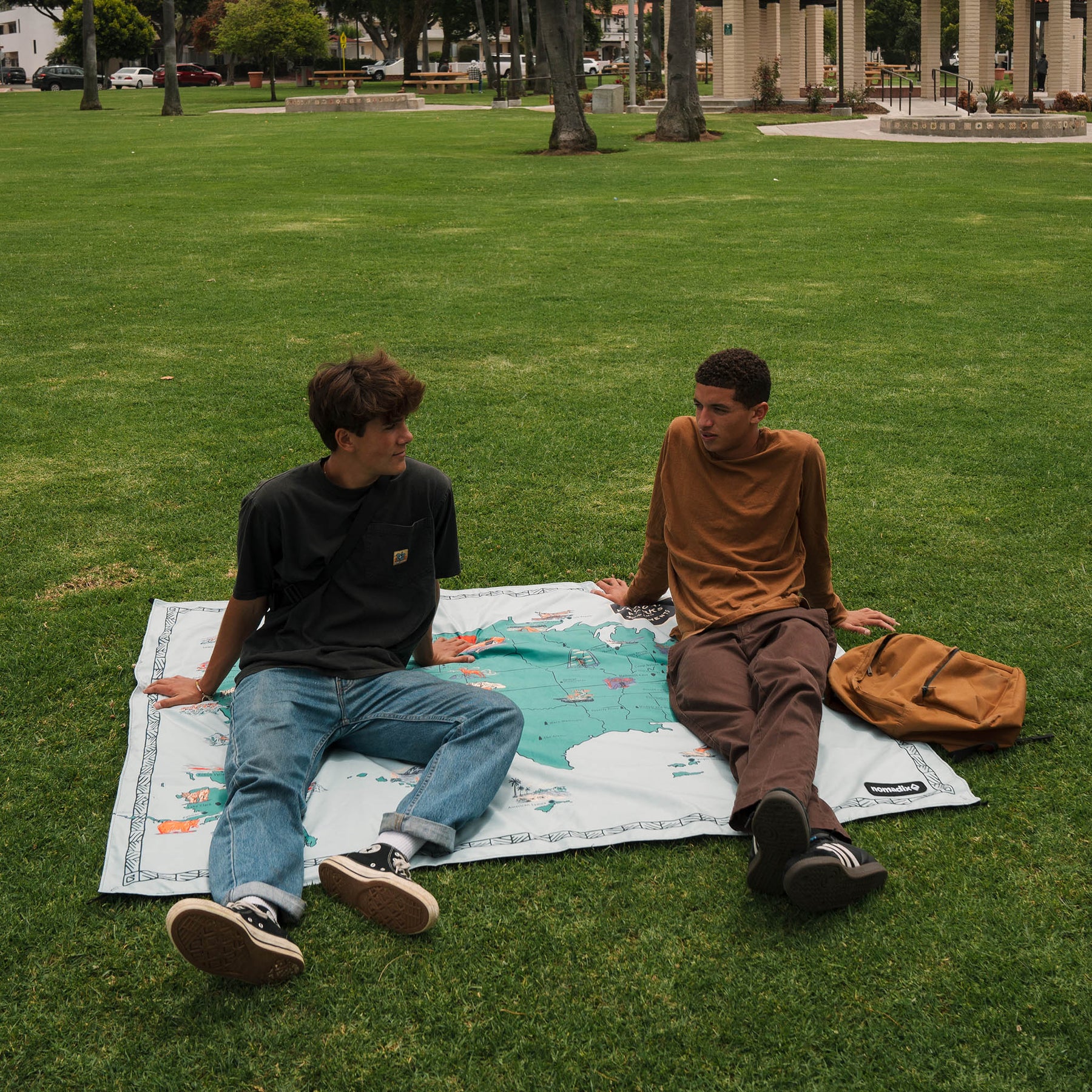 Festival Blanket: National Parks and Monuments Map Nomadix