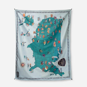 Festival Blanket: National Parks and Monuments Map Nomadix