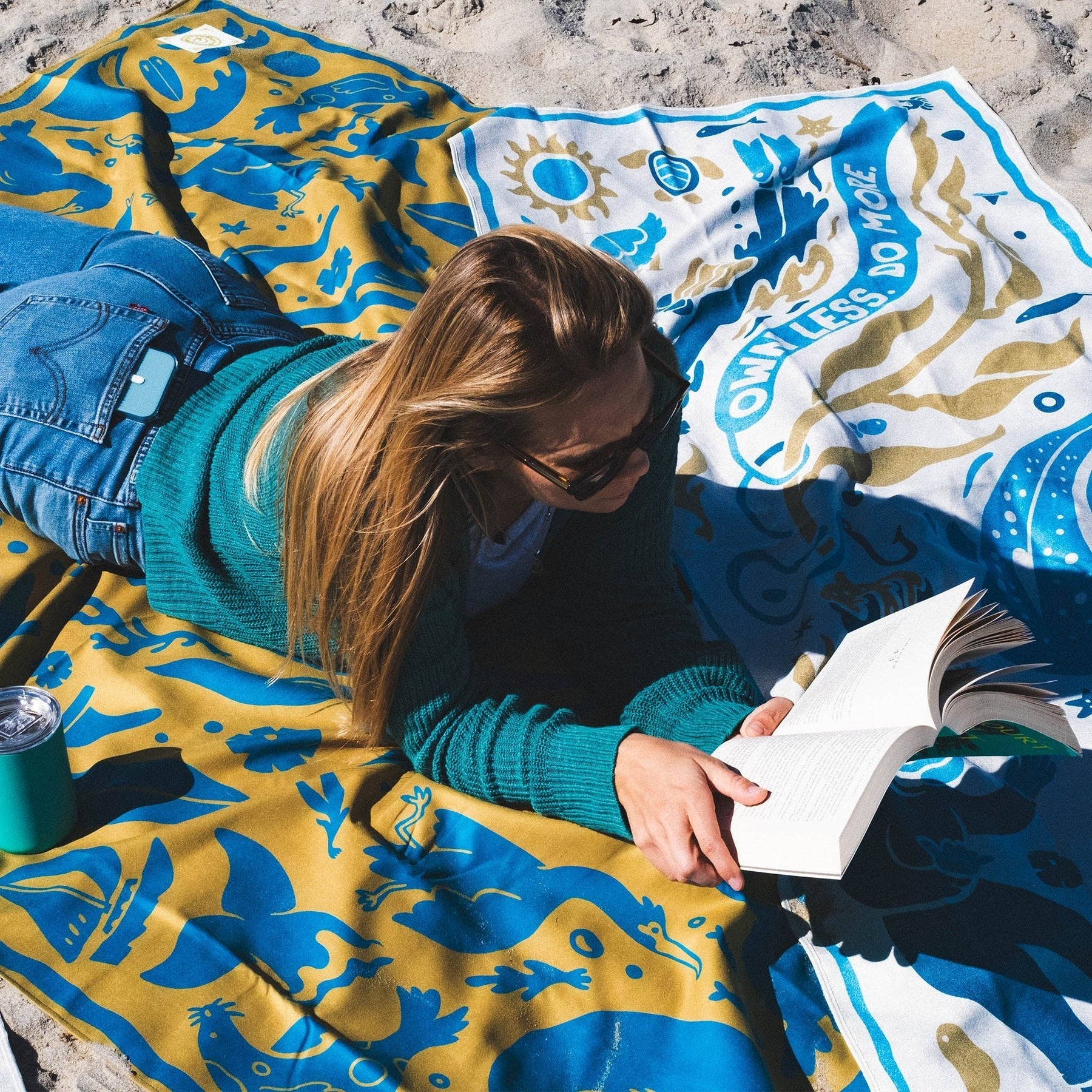 Festival Blanket: Nomadix x 5 Gyres: Kelp Swirl Nomadix
