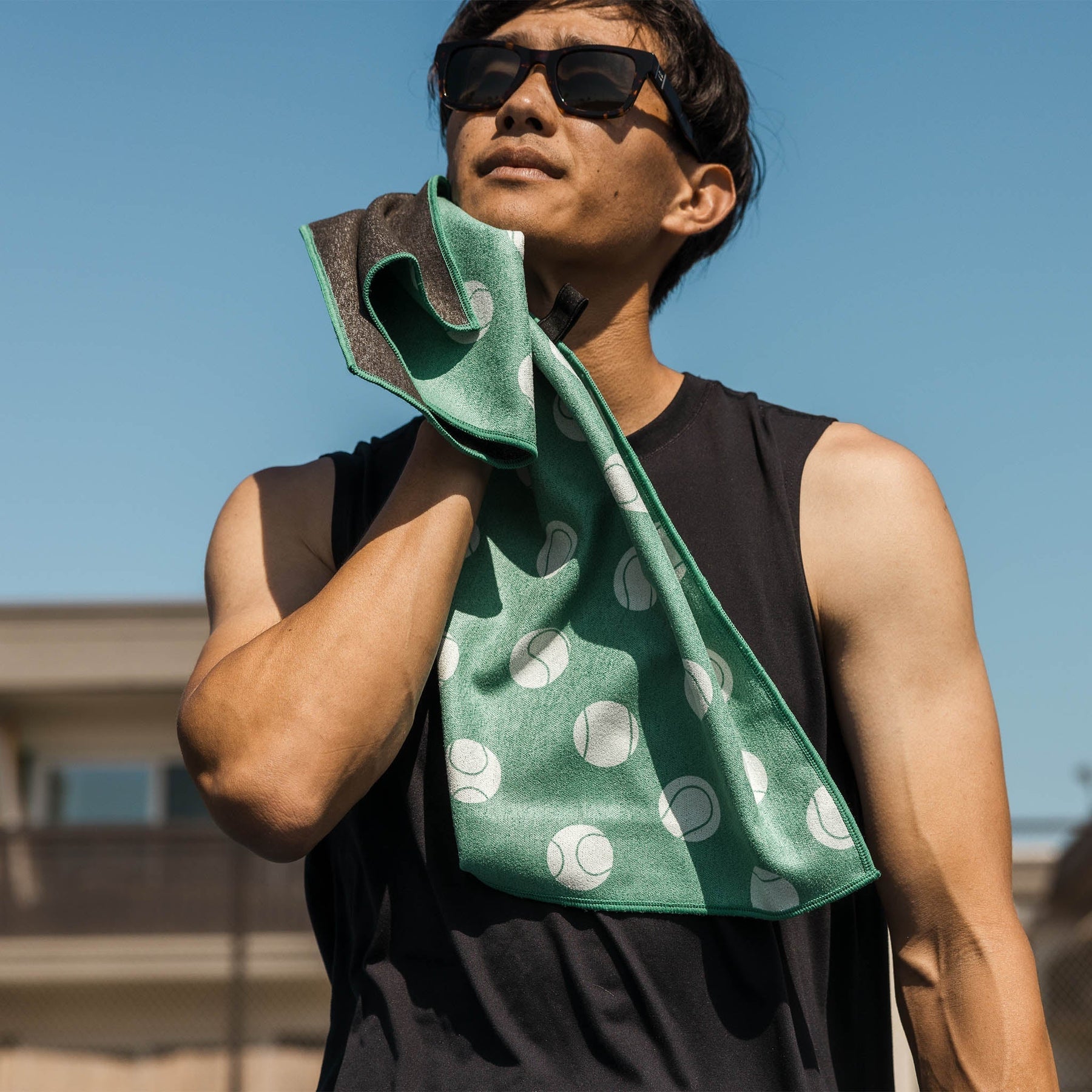 Fitness Towel: Love Love Green Nomadix