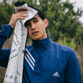 Fitness Towel: Mud Cloth White Nomadix