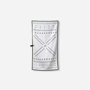 Fitness Towel: Mud Cloth White Nomadix