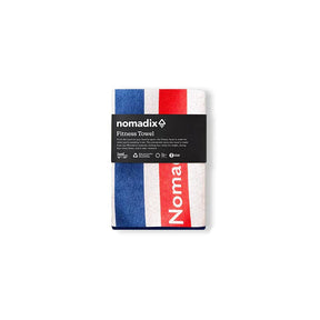 Fitness Towel: Rally White Red and Blue Nomadix