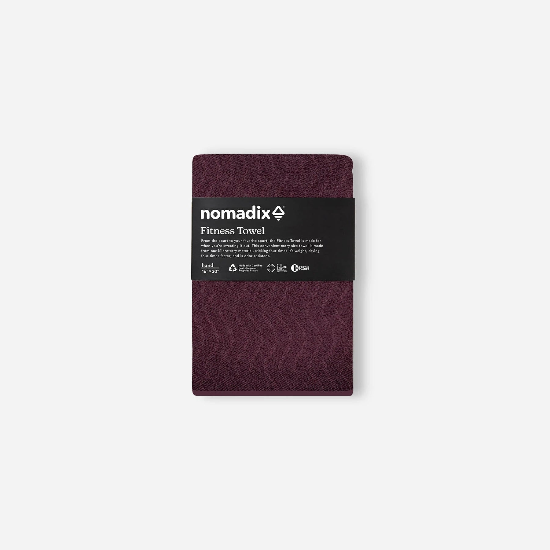 Fitness Towel: Regenerative Burgundy Nomadix