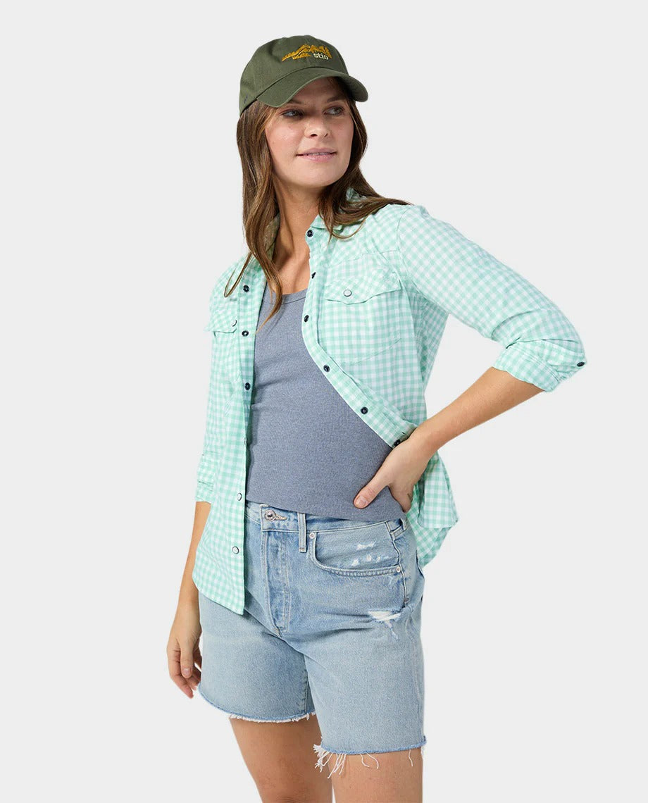 Stio Women's Eddy Shirt LS EarthHero Corporate Gifting and Custom Swag