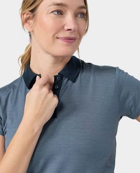 Stio Women's Alpin Lightweight Merino Polo SS Stio