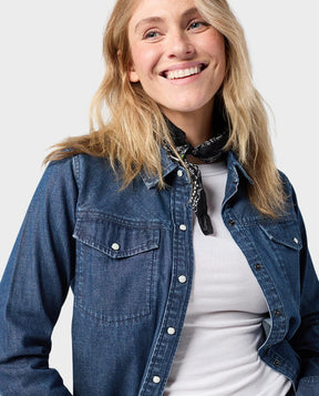 Stio Women's Slipstone Japanese Denim Shirt Stio