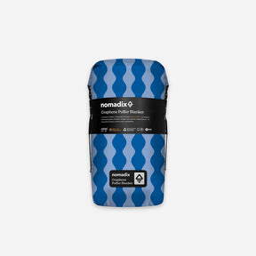 Graphene Puffer Blanket: Slack Tide Coastal Blue Nomadix