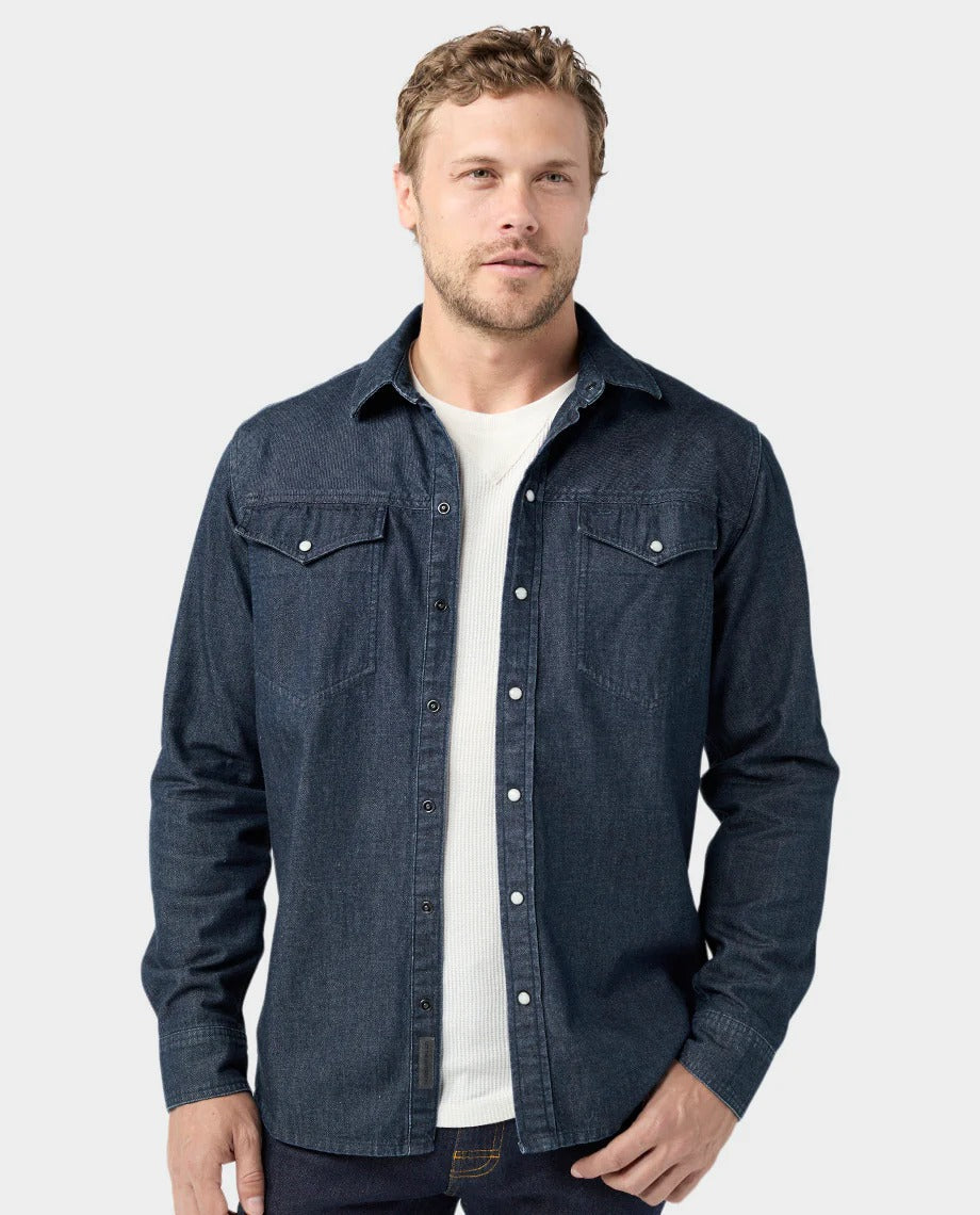 Stio Men's Slipstone Japanese Denim Shirt Stio