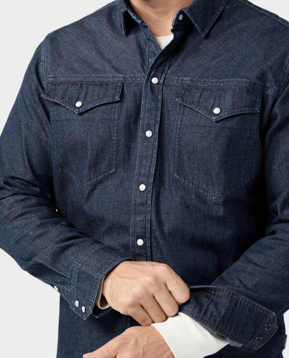 Stio Men's Slipstone Japanese Denim Shirt Stio