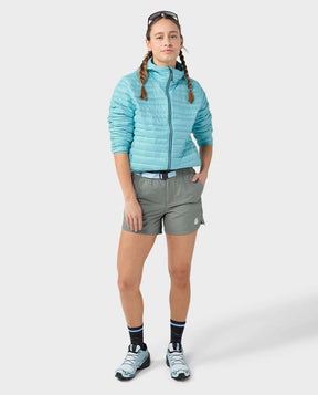 Stio Women's Pinion Down Hooded Jacket EarthHero Corporate Gifting and Custom Swag