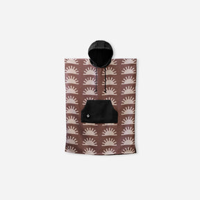 Kids Changing Poncho: Sunshine Burgundy Nomadix