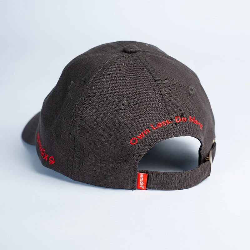 Logo Hat: Red & Black Nomadix