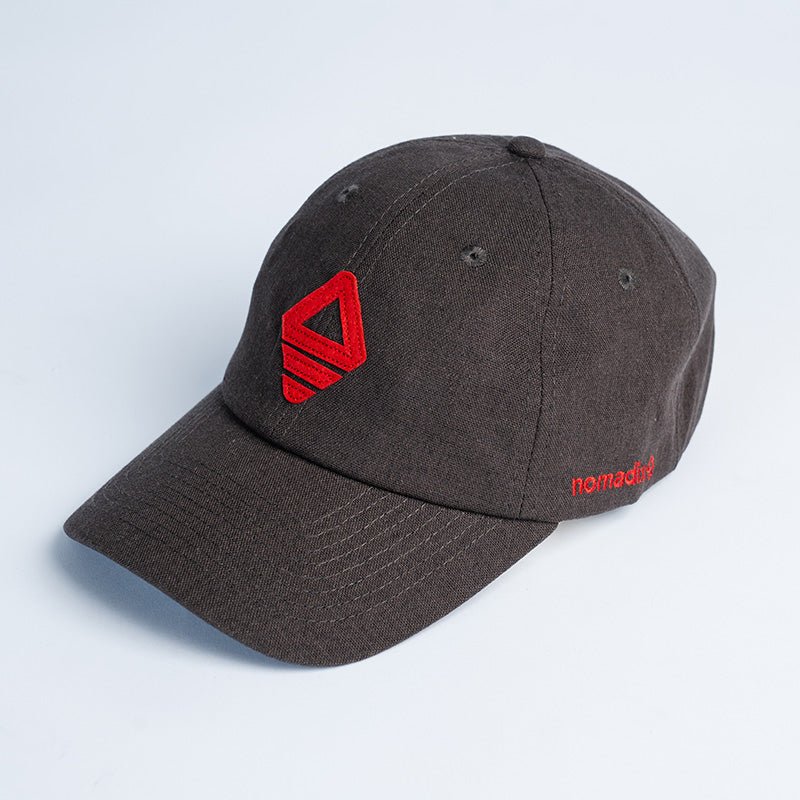 Logo Hat: Red & Black Nomadix