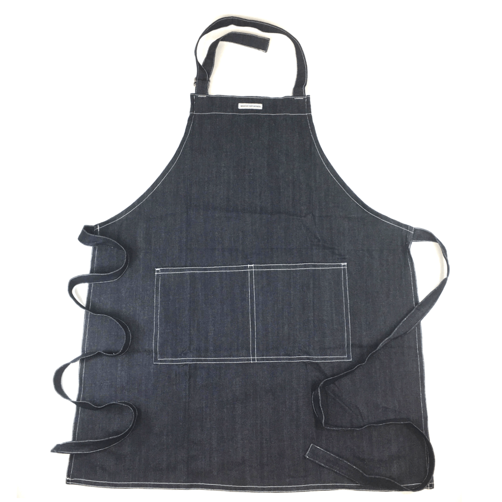 Custom Made Free Apron Navy Denim