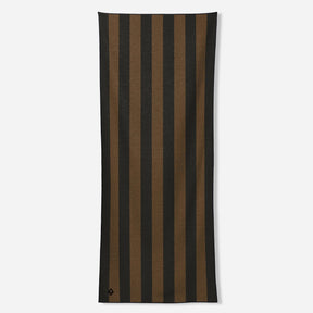 Original Towel: Cabana Stripe Black and Brown Nomadix