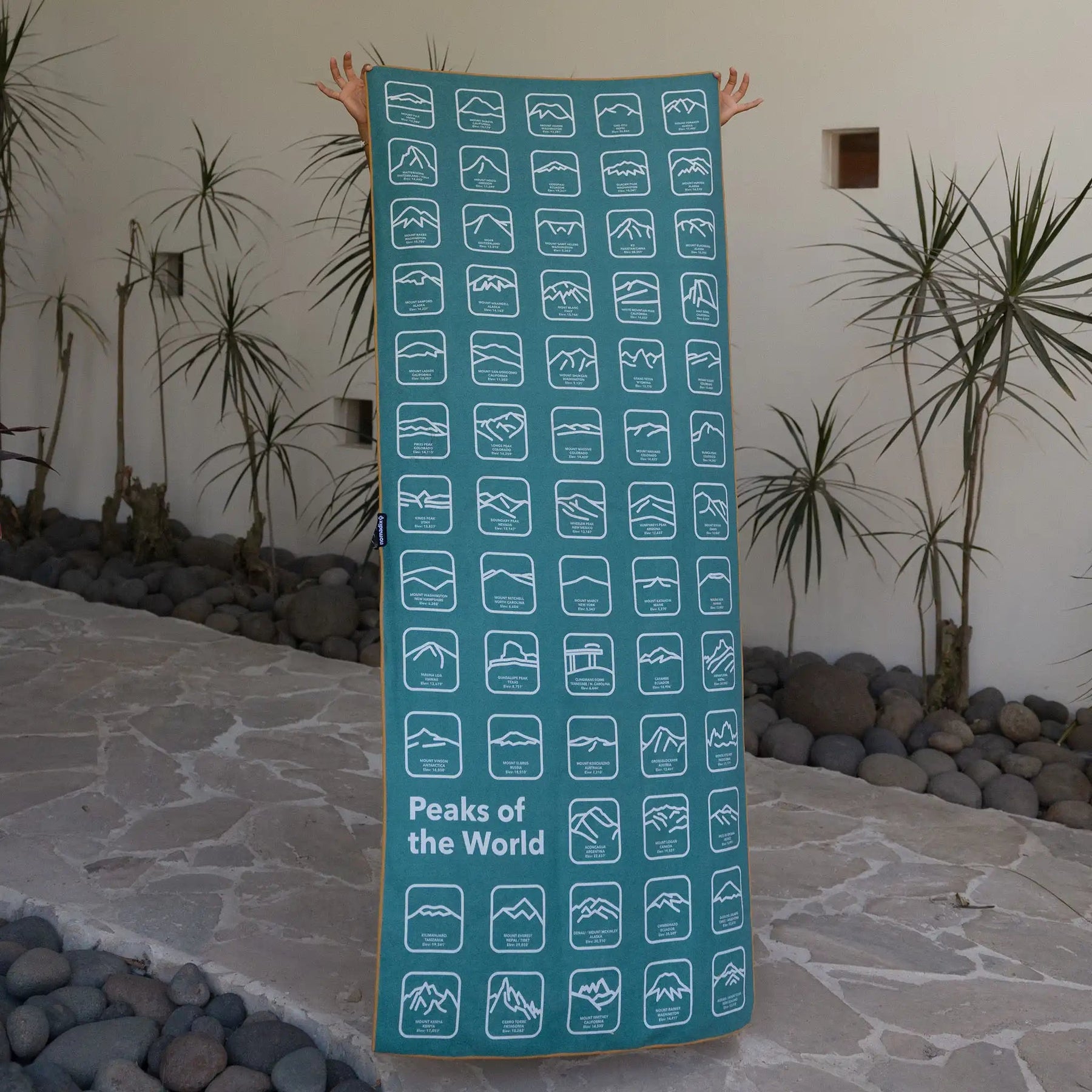 Original Towel: Peaks of the World Teal Ocean Nomadix
