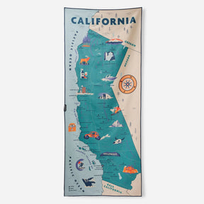 Original Towel: California Map Towel 2 Nomadix