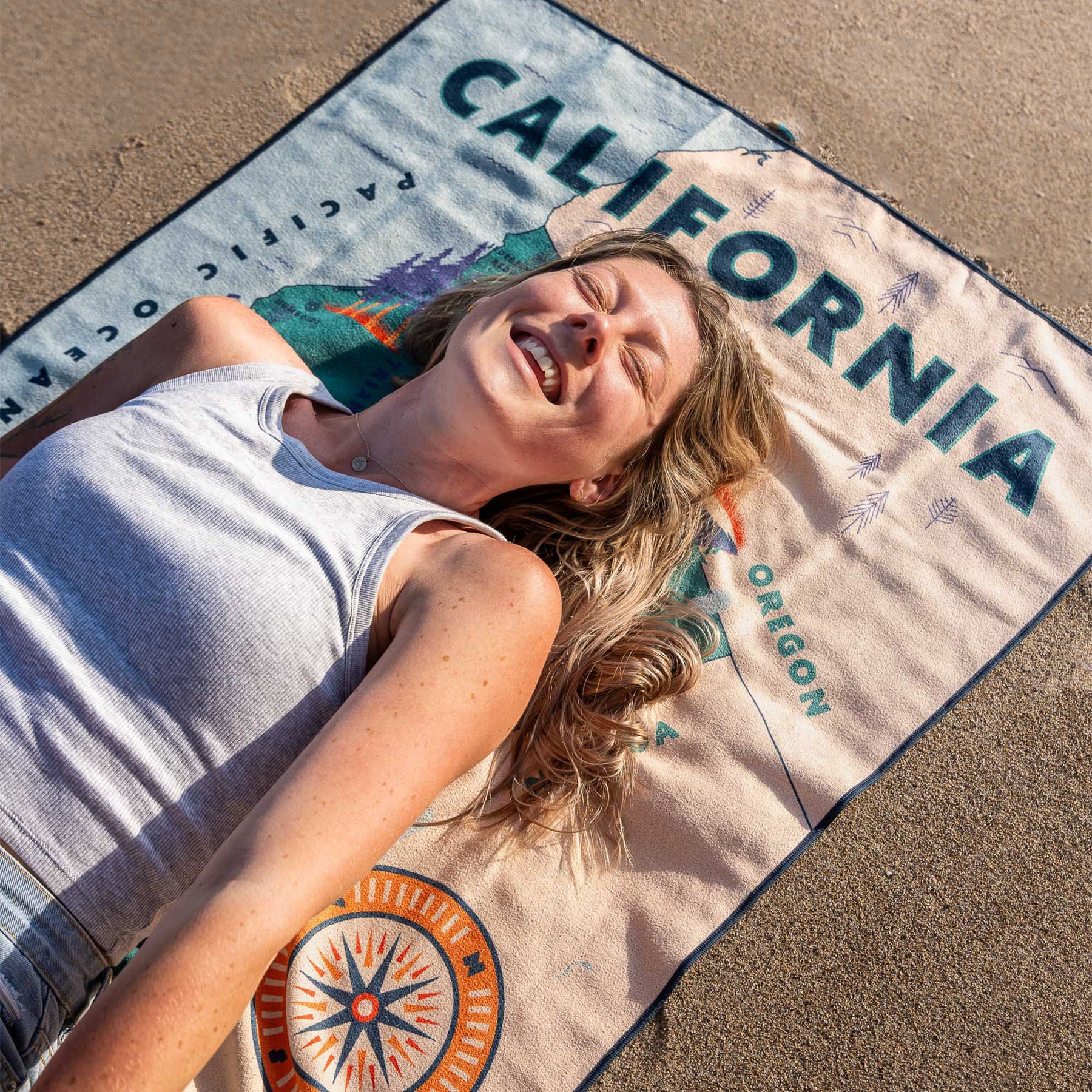 Original Towel: California Map Towel 2 Nomadix