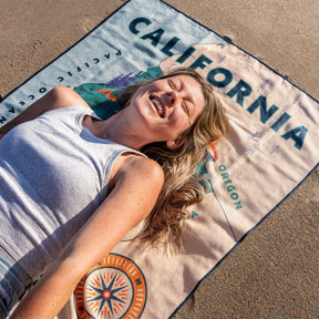 Original Towel: California Map Towel 2 Nomadix