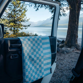 Original Towel: Checked Out Pale Blue Sky Nomadix