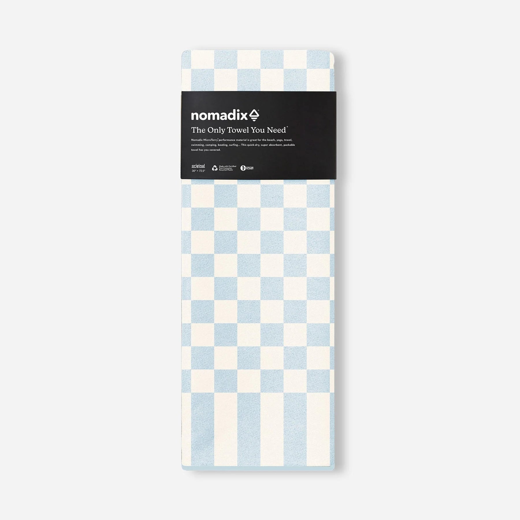 Original Towel: Checked Out Pale Blue Sky Nomadix