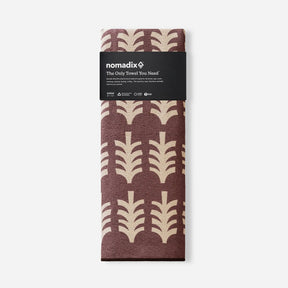Original Towel: Fresh Pines Burgundy Beige Nomadix