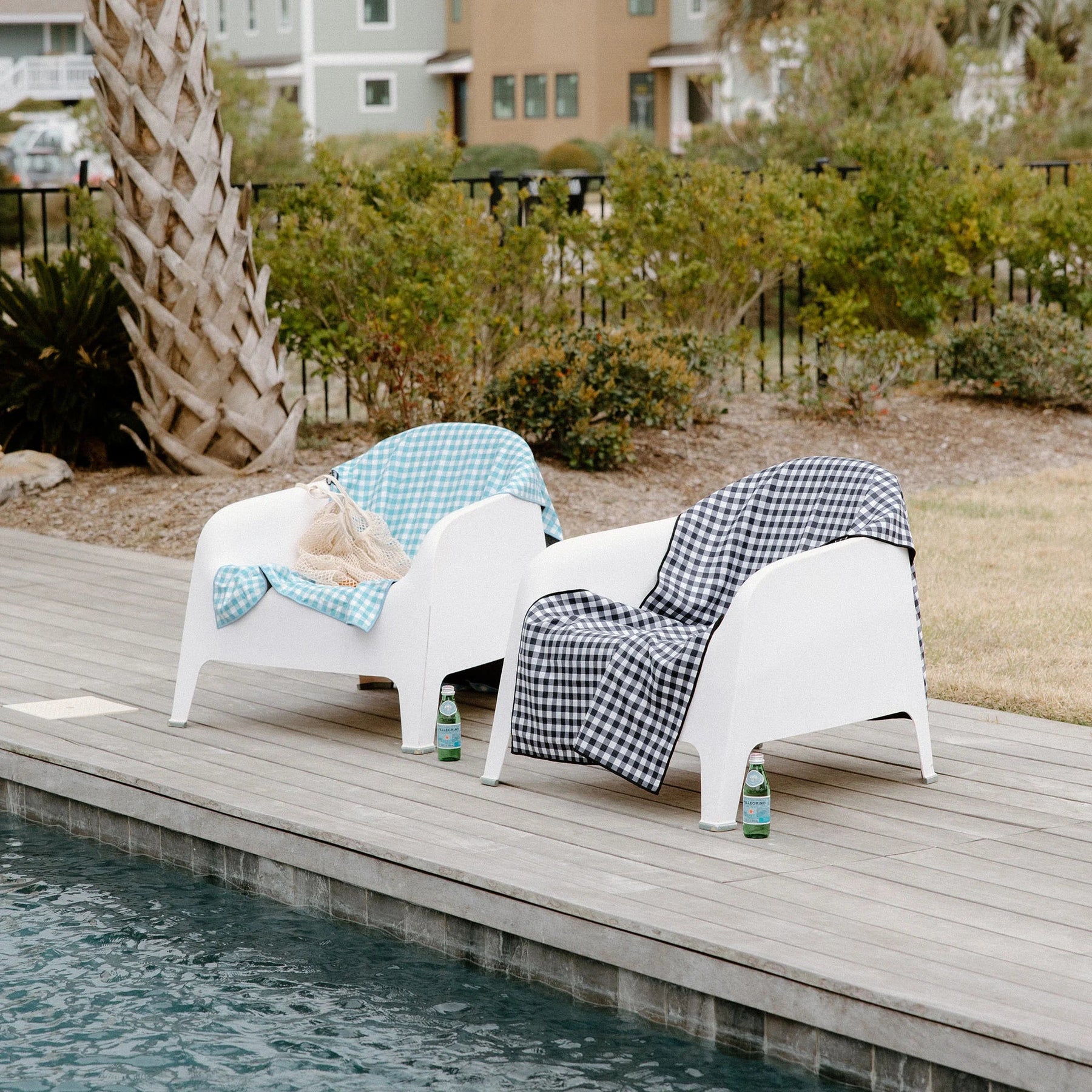 Original Towel: Gingham Sky Blue Nomadix