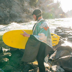 Original Towel: United States Fish Map Nomadix